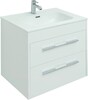 Тумба с раковиной Aquanet Августа 60 белый (ручка хром)