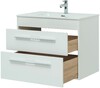 Тумба с раковиной Aquanet Августа 80 белый (ручка хром)
