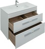 Тумба с раковиной Aquanet Августа (Flat) 100 белый