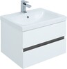 Тумба с раковиной Aquanet Беркли 50 белый/дуб рошелье