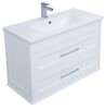 Тумба с раковиной Aquanet Бостон М 100 белый (лит. мрамор)