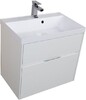 Тумба с раковиной Aquanet Латина 70 белый (2 ящика)