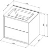 Тумба с раковиной Aquanet Lino 60 (Flat) дуб веллингтон