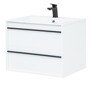Тумба с раковиной Aquanet Lino 70 белый матовый