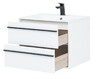 Тумба с раковиной Aquanet Lino 70 белый матовый
