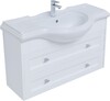 Тумба с раковиной Aquanet Монте 105 белый матовый