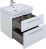 Тумба с раковиной Aquanet Nova 60 белый (2 ящика)