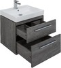 Тумба с раковиной Aquanet Nova 60 дуб рошелье (2 ящика)