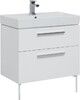 Тумба с раковиной Aquanet Nova 75 белый (2 ящика)