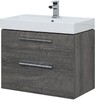 Тумба с раковиной Aquanet Nova 75 дуб рошелье (2 ящика)