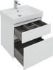 Тумба с раковиной Aquanet Nova Lite 60 белый (2 ящика)