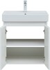 Тумба с раковиной Aquanet Nova Lite 60 белый глянец (2 дверцы)