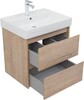 Тумба с раковиной Aquanet Nova Lite 60 дуб крафт (2 ящика)
