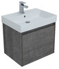 Тумба с раковиной Aquanet Nova Lite 60 дуб рошелье (1 ящик)