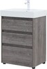 Тумба с раковиной Aquanet Nova Lite 60 дуб рошелье (3 ящика)