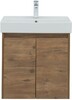 Тумба с раковиной Aquanet Nova Lite 60 дуб рустикальный (2 дверцы)