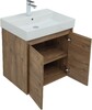 Тумба с раковиной Aquanet Nova Lite 60 дуб рустикальный (2 дверцы)