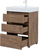 Тумба с раковиной Aquanet Nova Lite 60 дуб рустикальный (3 ящика)