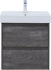 Тумба с раковиной Aquanet Nova Lite 60 дуб серый (2 ящика)