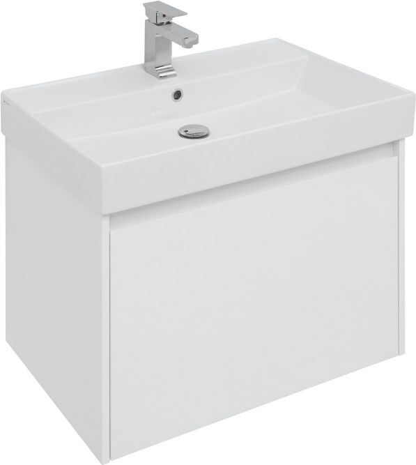 Тумба с раковиной Aquanet Nova Lite 75 белый (1 ящик)