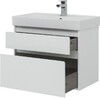 Тумба с раковиной Aquanet Nova Lite 75 белый (2 ящика)