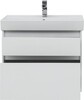 Тумба с раковиной Aquanet Nova Lite 75 белый (2 ящика)