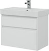 Тумба с раковиной Aquanet Nova Lite 75 белый (2 ящика)