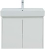 Тумба с раковиной Aquanet Nova Lite 75 белый глянец (2 дверцы)