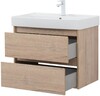 Тумба с раковиной Aquanet Nova Lite 75 дуб крафт (2 ящика)