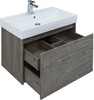 Тумба с раковиной Aquanet Nova Lite 75 дуб рошелье (1 ящик)