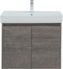 Тумба с раковиной Aquanet Nova Lite 75 дуб рошелье (2 дверцы)