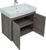 Тумба с раковиной Aquanet Nova Lite 75 дуб рошелье (2 дверцы)