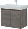Тумба с раковиной Aquanet Nova Lite 75 дуб рошелье (2 дверцы)