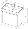 Тумба с раковиной Aquanet Nova Lite 75 дуб рошелье (2 дверцы)