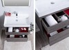 Тумба с раковиной Aquanet Nova Lite 75 дуб рошелье (2 ящика)