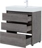 Тумба с раковиной Aquanet Nova Lite 75 дуб рошелье (3 ящика)
