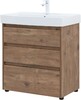 Тумба с раковиной Aquanet Nova Lite 75 дуб рустикальный (3 ящика)