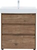 Тумба с раковиной Aquanet Nova Lite 75 дуб рустикальный (3 ящика)