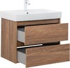 Тумба с раковиной Aquanet Nova Lite 75 дуб шоколадный (2 ящика)
