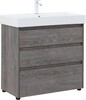 Тумба с раковиной Aquanet Nova Lite 85 дуб рошелье (3 ящика)