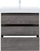 Тумба с раковиной Aquanet Nova Lite 85 дуб рошелье (3 ящика)
