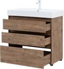 Тумба с раковиной Aquanet Nova Lite 85 дуб рустикальный (3 ящика)