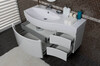 Тумба с раковиной Aquanet Опера 115 L белый (2 дверцы 2 ящика)