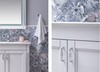 Тумба с раковиной Aquanet Селена 90 белый/серебро