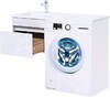 Тумба с раковиной Aquanet Токио 110 L белый (подвесная, 1 ящик)