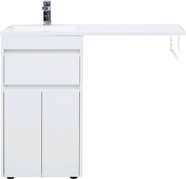 Тумба с раковиной Aquanet Токио 110 L белый (подвесная, 1 ящик)