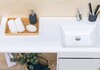 Тумба с раковиной Aquanet Токио 110 R белый (напольная, 1 ящик, 2 дверцы)