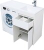Тумба с раковиной Aquanet Токио 110 R белый (напольная, 1 ящик, 2 дверцы)