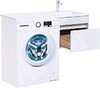 Тумба с раковиной Aquanet Токио 110 R белый (подвесная, 1 ящик)