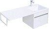 Тумба с раковиной Aquanet Токио 110 R белый (подвесная, 1 ящик)